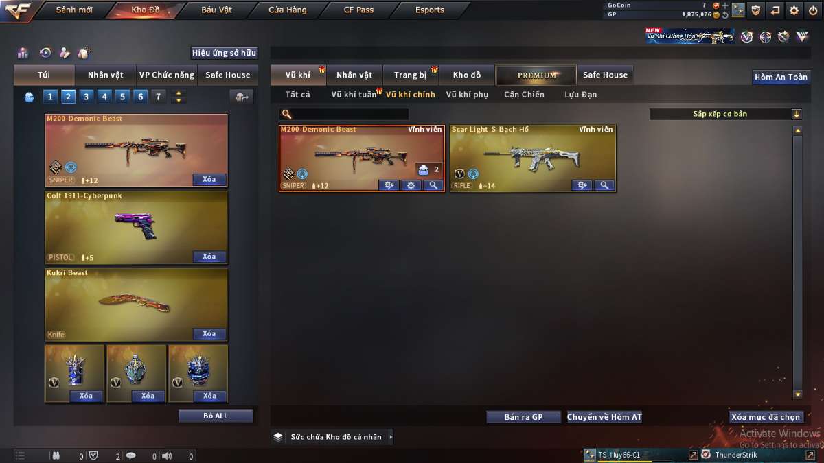 shop acc cf uy tin gia re